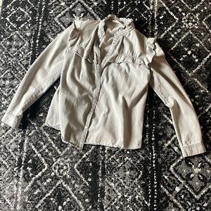 Maxim- boutique style grayish black blouse